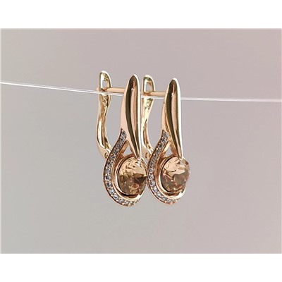 Серьги с кристаллами Swarovski