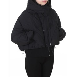 H24-033 BLACK Куртка пуховая зимняя женская (пух)