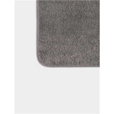 Коврики для ванной и туалета из микрофибры SAVANNA «Анси», 40×50 см, 50×80 см, серые