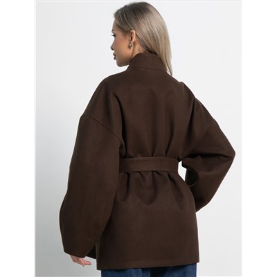 Пальто Мелания (горький шоколад) Б15185-5М