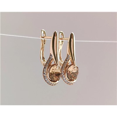 Серьги с кристаллами Swarovski