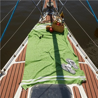 Полотенце пляжное «Этель. Персия», 90×170 см, 150 г/м², зелёное