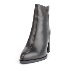 04-M3-9146 BLACK Ботильоны зимние женские (натуральная кожа, натуральный мех)