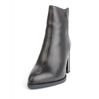 04-M3-9146 BLACK Ботильоны зимние женские (натуральная кожа, натуральный мех)