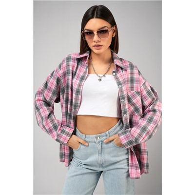 Рубашка женская в клетку Happyfox