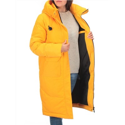 M-2258 YELLOW Пальто зимнее женское MEAJIATEER (био-пух)
