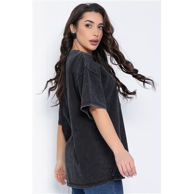 Футболка Микель (черная) Б12600-20