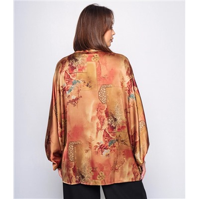 Блуза #КТ1936 (2)-2, тёмно-бежевый