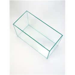 Аквариум «Прямоугольный» с крышкой, 5 л, 25×13×15.5/18 см, чёрный