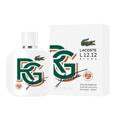 Lacoste L.12.12 Blanc Edition Limitee Roland Garros Edp 100 ml