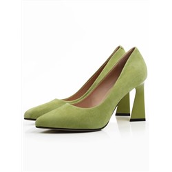 06-S3-7041 LT.GREEN Туфли женские (натуральная замша)