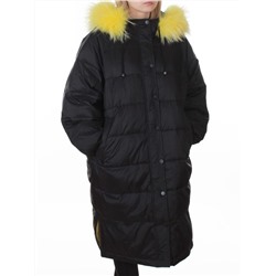 3072 BLACK Пальто зимнее пуховое женское (пух)