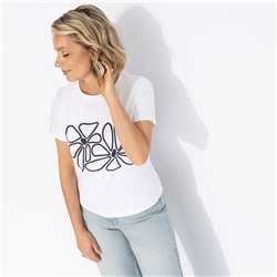 Футболка из эластичной ткани, Манерная принцесса (flower)