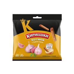 «Кириешки», сухарики со вкусом чеснока и сырным соусом «Calve», 85 г