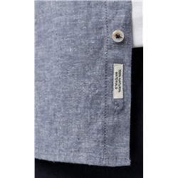 Рубашка д/р лен F111-0450-1 jeans