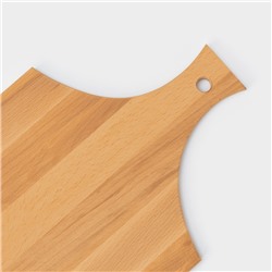 Доска разделочная с ручкой Magistro, 40×24×1.2 см, дерево дуб