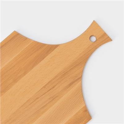 Доска разделочная с ручкой Magistro, 40×24×1.2 см, дерево дуб