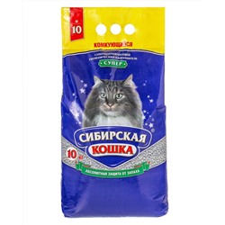 Наполнитель Сибирская Кошка СУПЕР 10л комкующийся