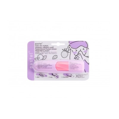 Назальный ингалятор с Ягодным ароматом в стильном корпусе от Pastel Brand Pocket Inhaler Mixed berry scent 1.5 мл