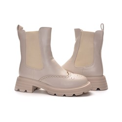 998 Fashion A9489-МП/Z Ботинки женские молочн иск кожа, подклад нат шерсть
