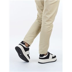 04-PDH336-2 BLACK Кроссовки демисезонные женские (натуральная кожа, нубук)