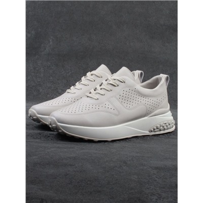 03-23F-2 BEIGE Кроссовки женские (натуральная кожа)