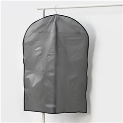 Чехол для одежды Доляна, плотный, 60×90 см, серый