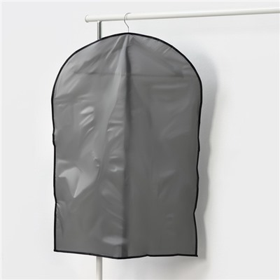 Чехол для одежды Доляна, плотный, 60×90 см, серый