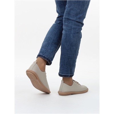 03-YH513-3 BEIGE Полуботинки летние женские (натуральная кожа)