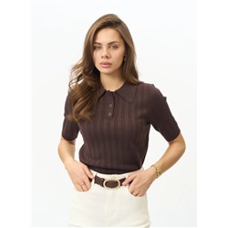 Джемпер-поло (вязаный трикотаж)