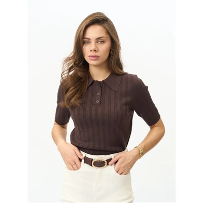 Джемпер-поло (вязаный трикотаж)