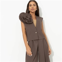 Жилет свободного кроя, Жду продолжения (brown)