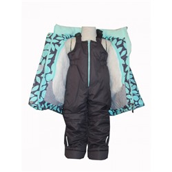 ﻿Комплект зимний для девочки Листок розовый NIKA Kids fashion