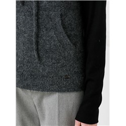 Жилет вязаный тёмно-серый