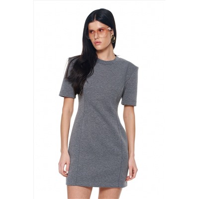 Платье KaVaRi 1143 серый-меланж