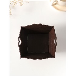 Конфетница квадратная или подставка под кулич «ХВ»,10×13×13.5 см