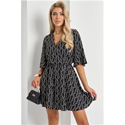 Комбинезон чёрный с юбкой-шортами