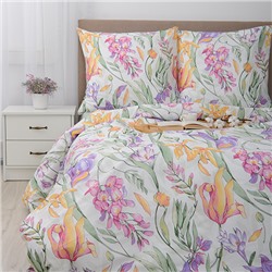 КПБ Simple Life 2,0 спальный, бязь, 100 % хлопок, пл. 120 гр./кв.м., Floral (Флорал) Пододеяльник 177*217, простыня 180*217, наволочка 70*70 (2 шт.)