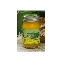Желтый тайский бальзам с имбирем от Cher-Aim Brand, Zingiber Cassumunar Balm, 65 гр