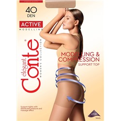 CONTE ACTIVE 40 Колготки женские с утягивающими шортиками