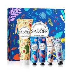 Набор подарочный Лосьон для тела + 4 крема для рук Sadoer