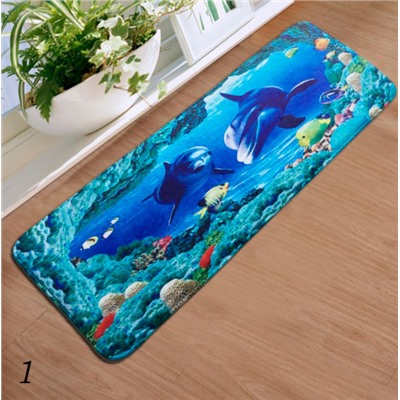 3D коврик для ванной 45*120 см