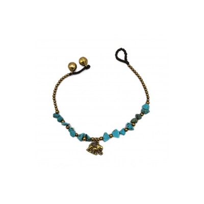 Браслет ручной работы с кулоном в виде слона #1 Handmade Bracelet with Elephant pendant style #1