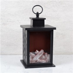 Светильник фонарь настольный Камин 27 см / G346 /уп 24/от батареек