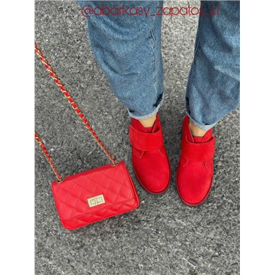 Ботинки на липучках из натуральной кожи от Ab.Zapatos 3316 New R • Fuego АКЦИЯ &##x1f525;