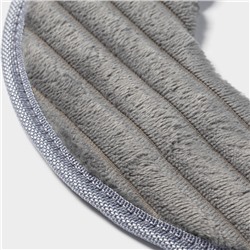 Чехол на сиденье для унитаза на липучках Доляна «Плюша», 37×42 см, цвет МИКС