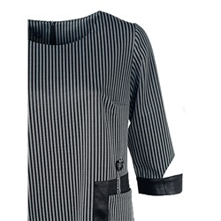 Женское платье миди в полоску 250586, размер 48, 50, 52, 54