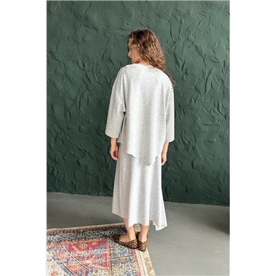 Блузка женская  ASY105/01/Серый меланж