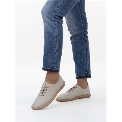 03-YH513-3 BEIGE Полуботинки летние женские (натуральная кожа)