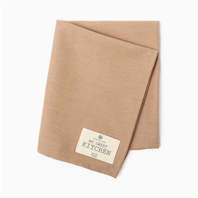 Полотенце кухонное «Этель» ECO, 40×68 см, бежевое